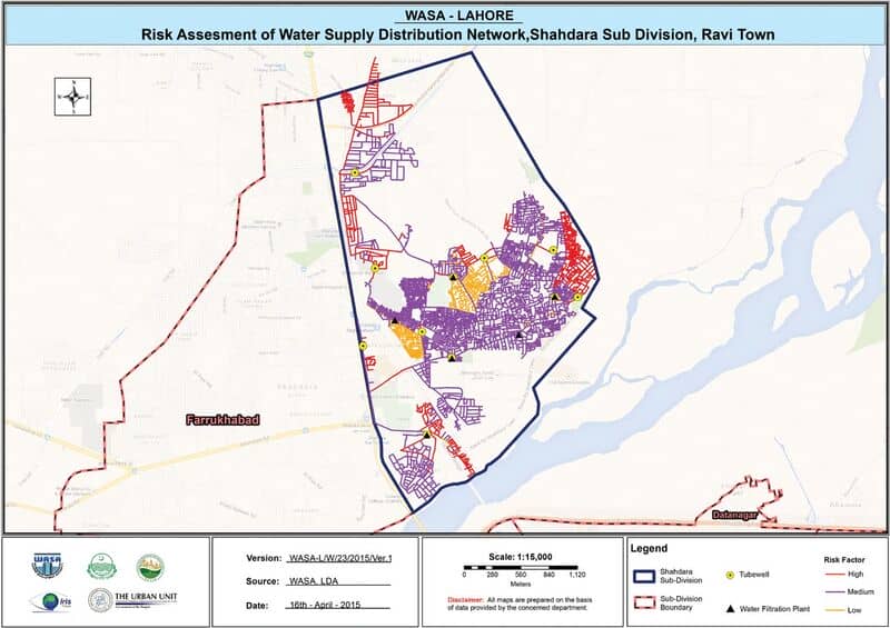 This risk map shows which water lines urgently require replacement or serious decisions