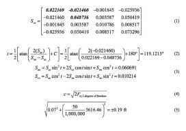 Equations 1-5, Charles Ghiliani, Error Ellipses, xyHt July 2017