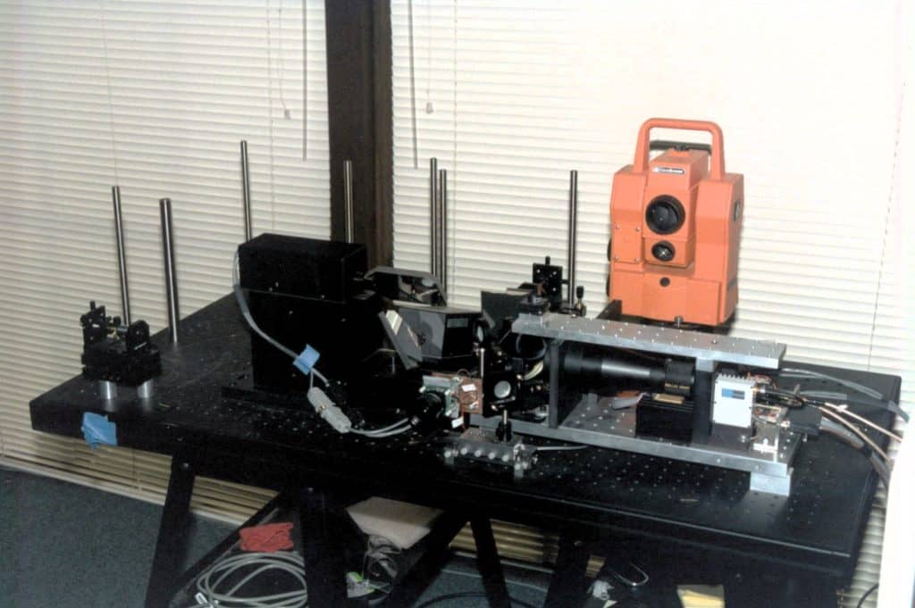 Cyra’s benchtop 3D laser scanner included two key proprietary components: a microchip laser developed by MIT Lincoln Labs and nano-second timing electronics developed by Los Alamos National Labs