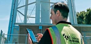 Reed Sutter, support manager for automated meter infrastructure (AMI) and advanced meter reading (AMR) for SL-serco maps infrastructure at a water supply facility.