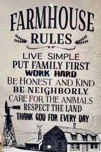 Farmhouse Rules