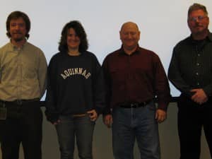 McDevitt (Far right) when he was an action officer with members of his GIS Cadre team. Credit:  U.S. Army Corps of Engineers.