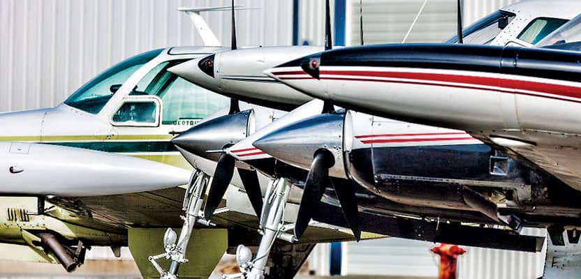 Valley Air Photo's full aircraft lineup includes the Beechcraft V35 Bonanza and the Cessna 320s.