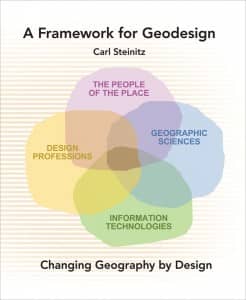 Carl Steinitz’s book cover illustrates that geodesign is not a separate profession in and of itself.