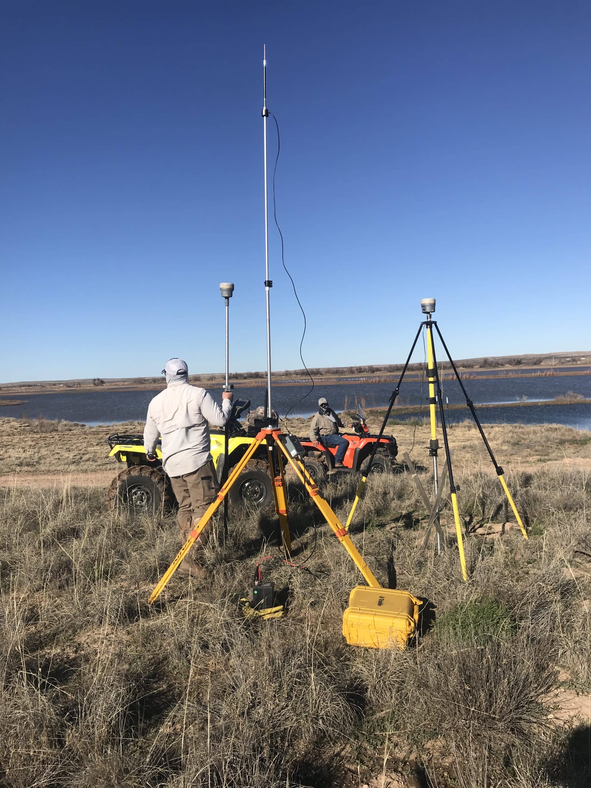 Surveying in a 2,880-acre wildlife management area requires sturdy equipment and dependable all-terrain vehicles.