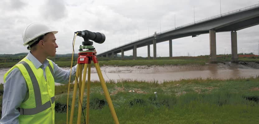 Imetrum’s portable, long-range, camera-based monitoring system was used in the benchmarking trial.