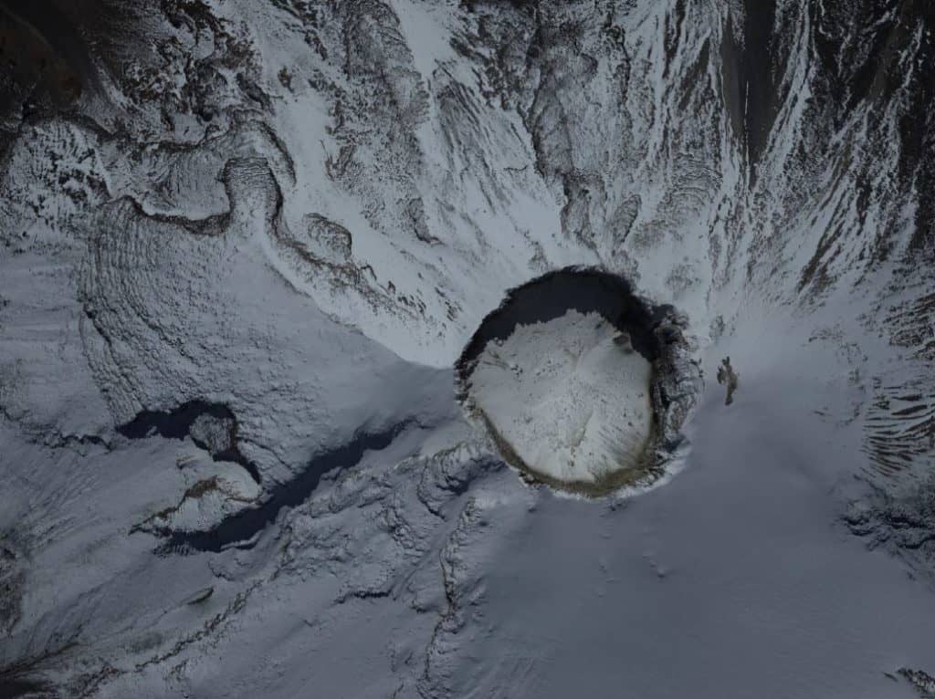 The Phase I iXU camera captured this image above Pico de Orizaba.