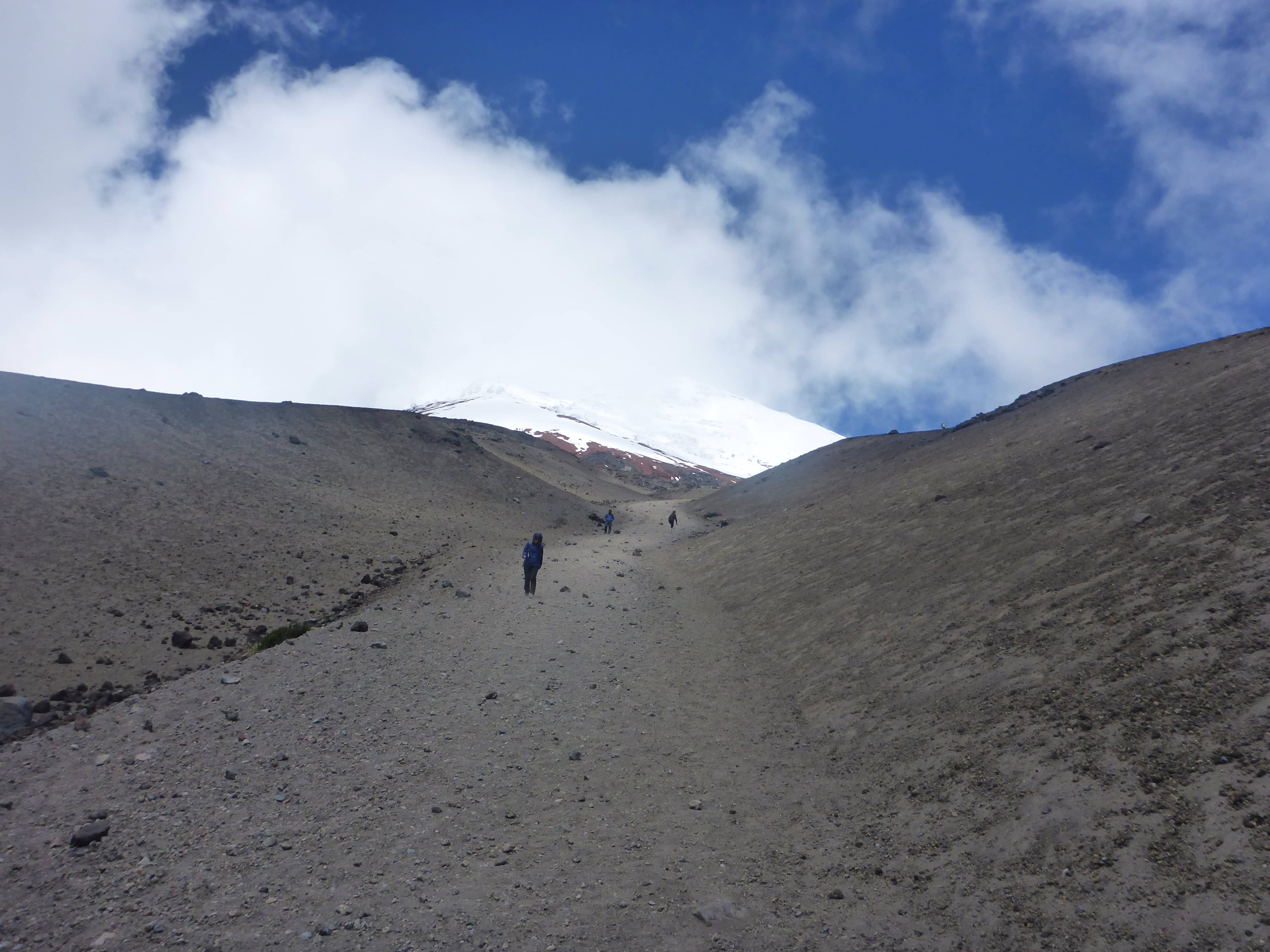 The Cotpaxi climb. Credit: Minor