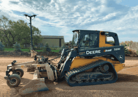 A skid-steer loader