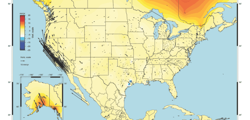 Site velocities with respect to NAD 83(2011) epoch 2010.00. Credit: National Oceanic and Atmospheric Administration (NOAA).