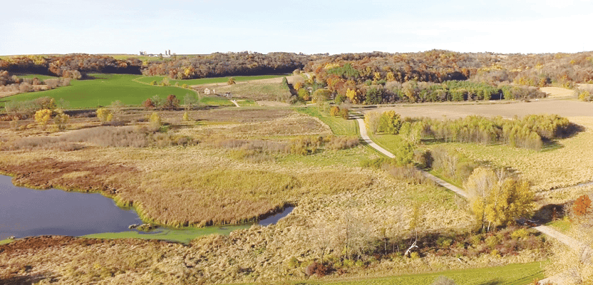 This image was taken by a UAS for vegetation inventory in wetlands in Wisconsin. Credit: Continental Mapping.